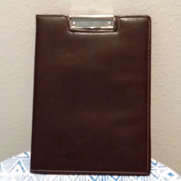 Brown Faux Leather Binder - Picture 1 of 8